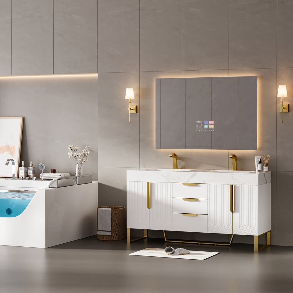 1200mm x 700mm Smart Bathroom Mirror Waterproof Touchscreen with Multi-Function - Horizon and Stone 