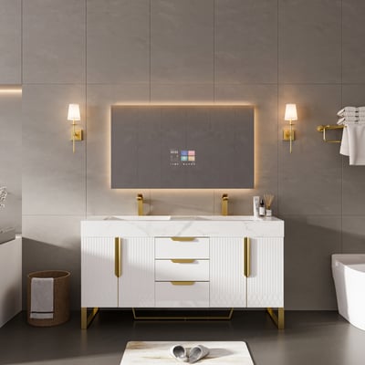 1200mm x 700mm Smart Bathroom Mirror Waterproof Touchscreen with Multi-Function - Horizon and Stone 