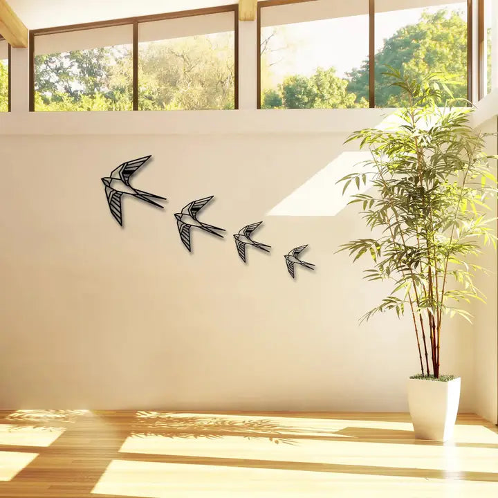 Birds Metal Wall Art Decor - Horizon and Stone 