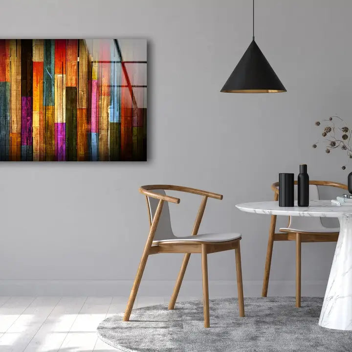 Painted Wood Glass Printing Wall Art Modern Decor Ideas For - Horizon and Stone 