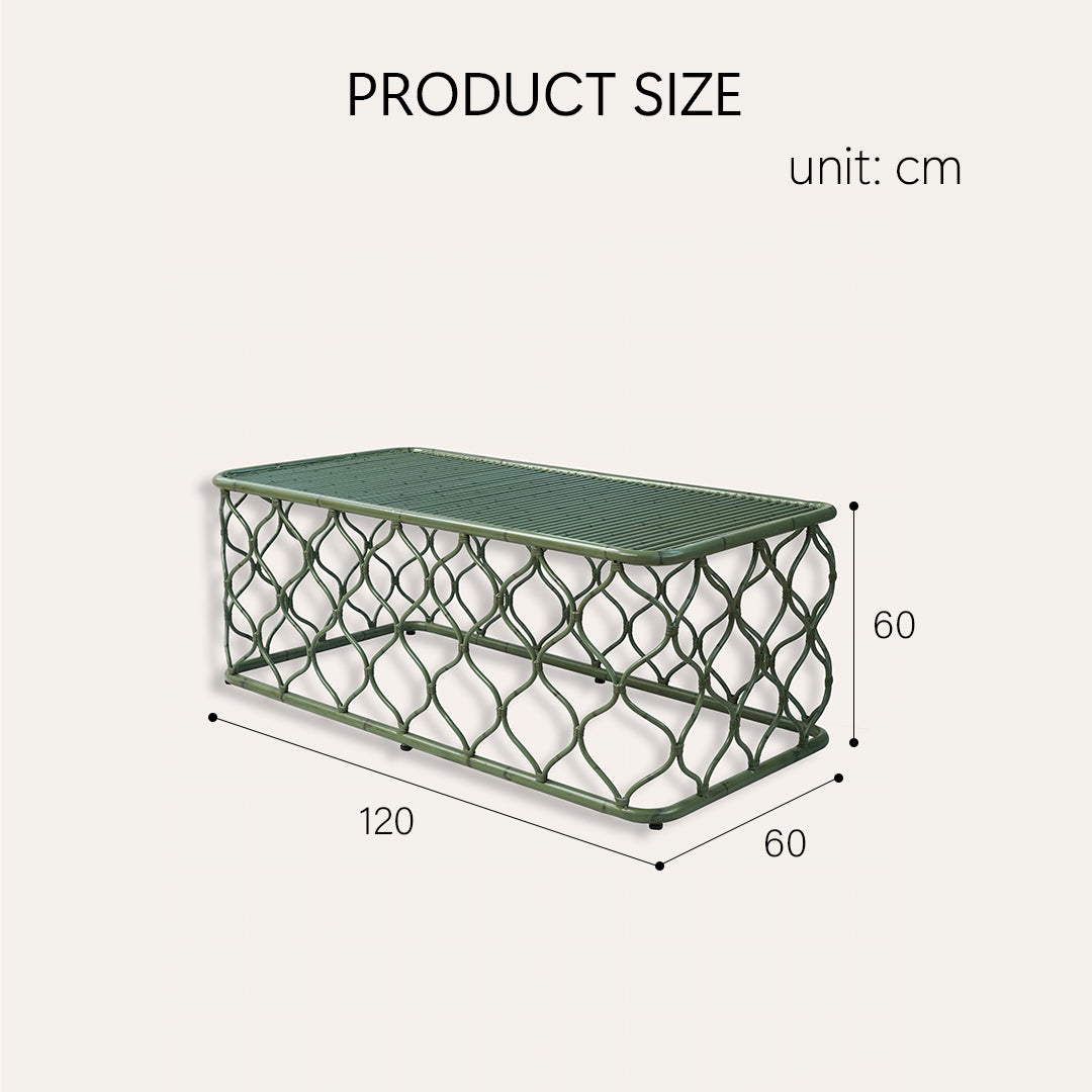 Rizzo Garden Outdoor Sofa Set, Green - Horizon and Stone 