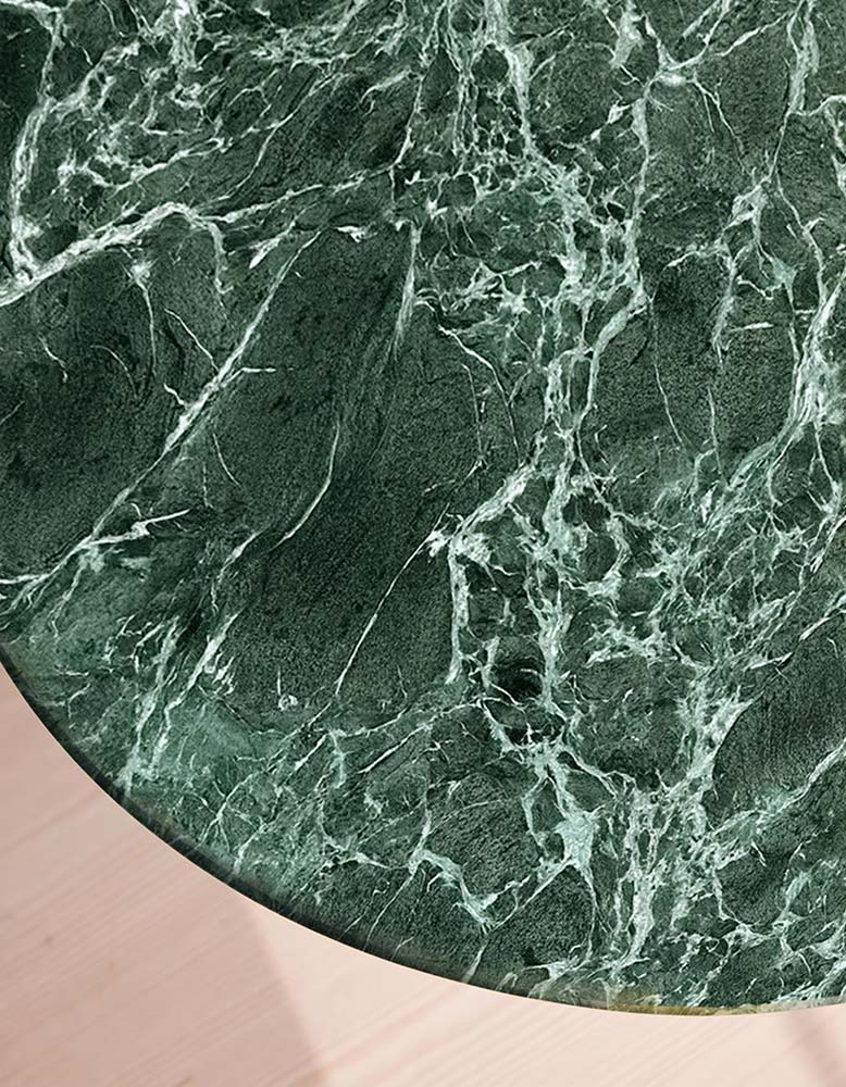 Murcell Oval Dining Table, Lara Green Marble - Horizon and Stone 
