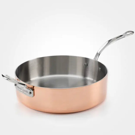 26cm Copper Clad Sautepan & Lid - Horizon and Stone 