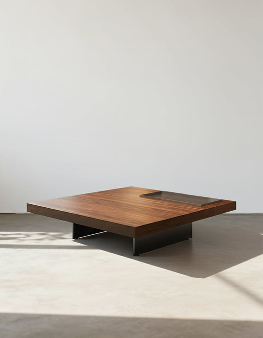Alma Square Coffee Table, Solid Wood - Horizon and Stone 