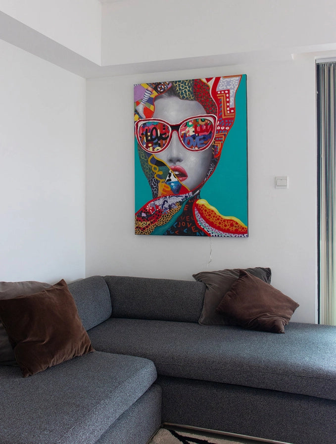 'chic Woman' Wall Artwork - Led Neon