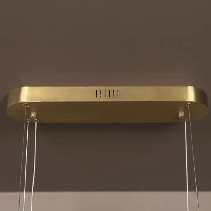 Nablus Transparent Glass Rod Antique Dining Table Chandelier - Horizon and Stone 