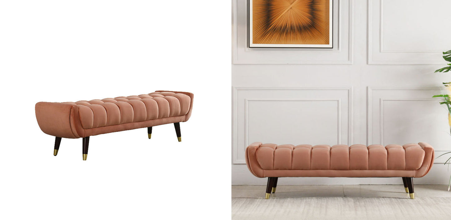 TB15 Orange Bench, Velvet - Horizon and Stone 