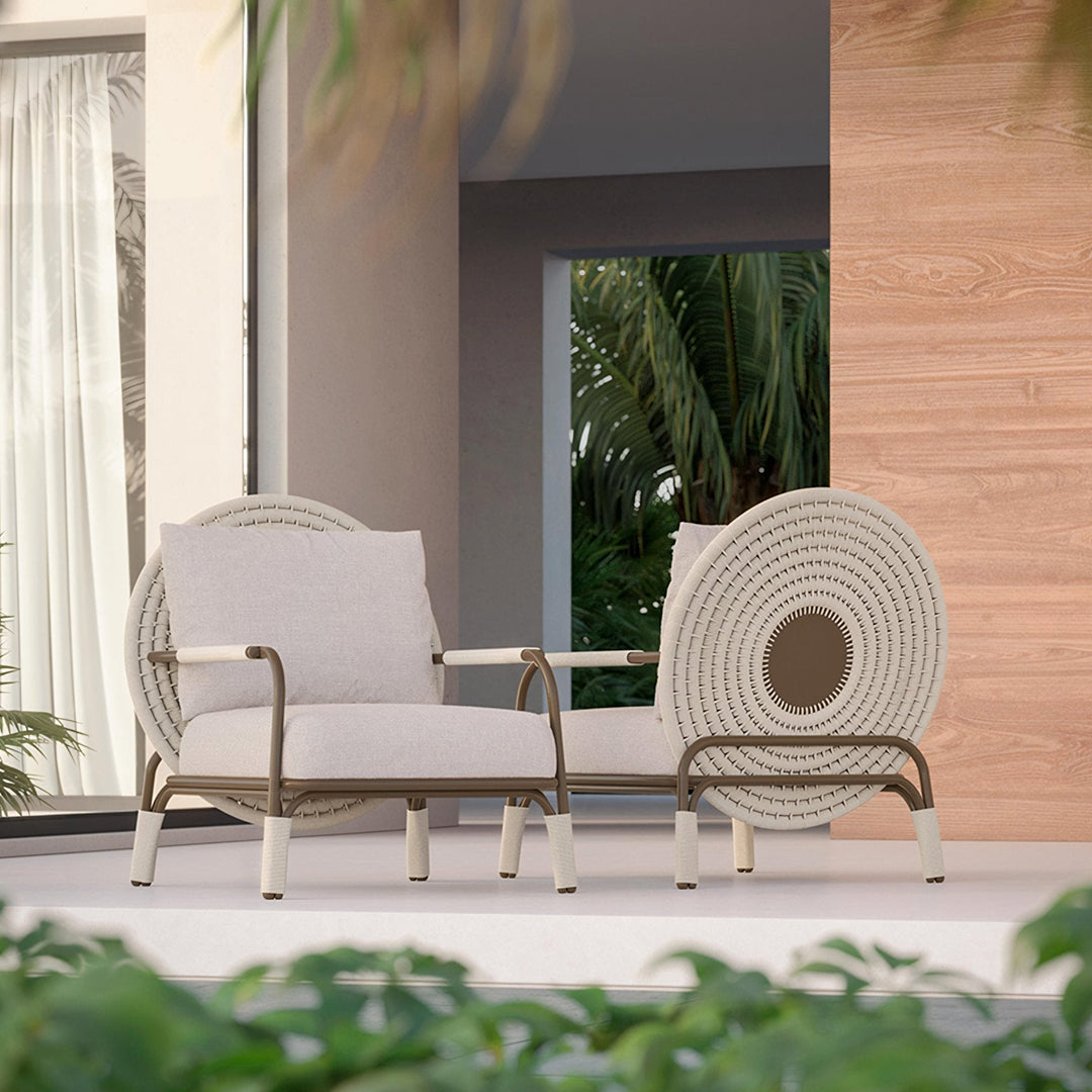 Hodge Outdoor Lounge Chair, Rattan - Horizon and Stone 