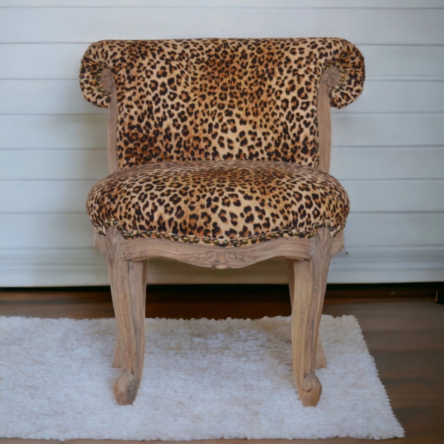 Tiger Printed Studded Chair - Horizon and Stone 