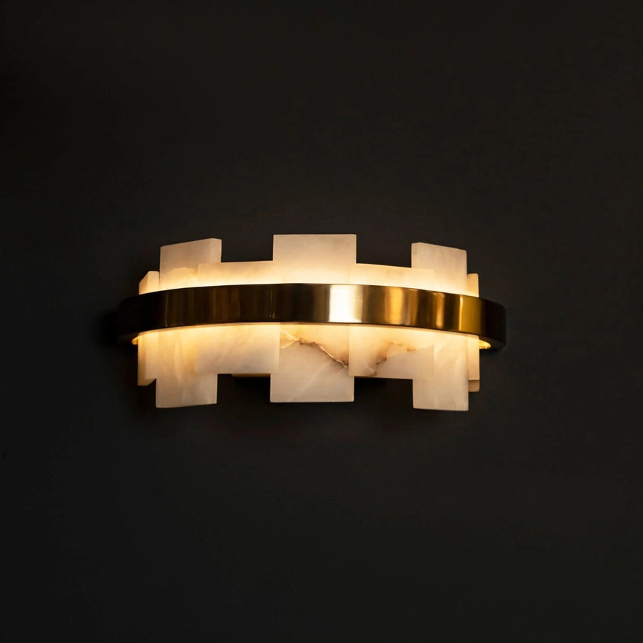 Marble Vanity Wall Light Marble Wall Lighting Model : Paris