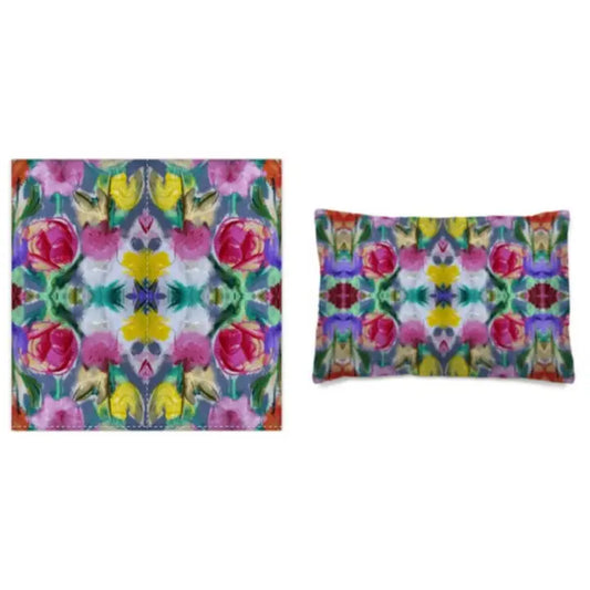 Floral Dream Luxury 100% Organic Cotton Artisan Duvet Set  KING SIZE - Horizon and Stone 