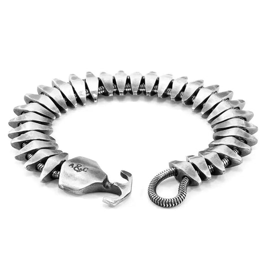 Delta Anchor Maxi Silver Chain Bracelet - Horizon and Stone 