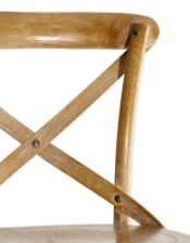 Reclaimed Elm Cross-Back Dining Chair - 8 CHAIRS - Horizon and Stone 