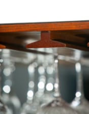 Soho Steamer Extra Large Leather Two-Door Wine / Bar Cabinet - Horizon and Stone 