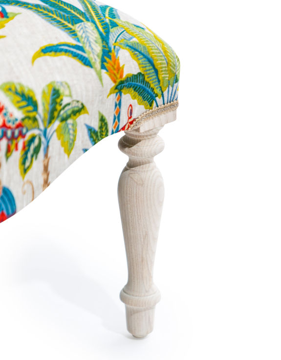 Exotic Monkey Parasol Button Back Occasional Chair - Hand Made in the UK - Horizon and Stone 
