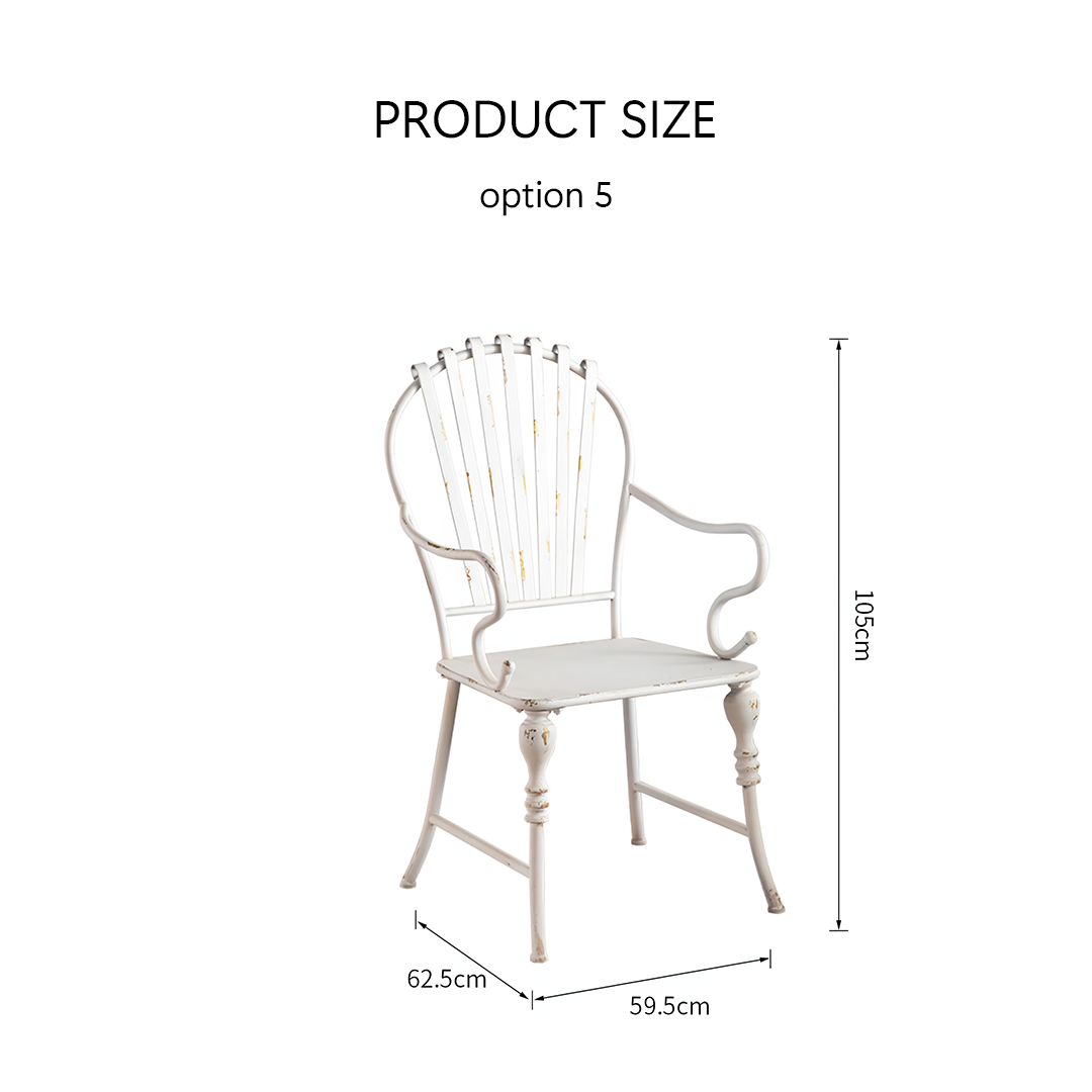 Antonia Outdoor Garden Dining Table Set, Iron - Horizon and Stone 