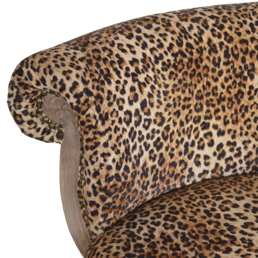 Tiger Printed Studded Chair - Horizon and Stone 