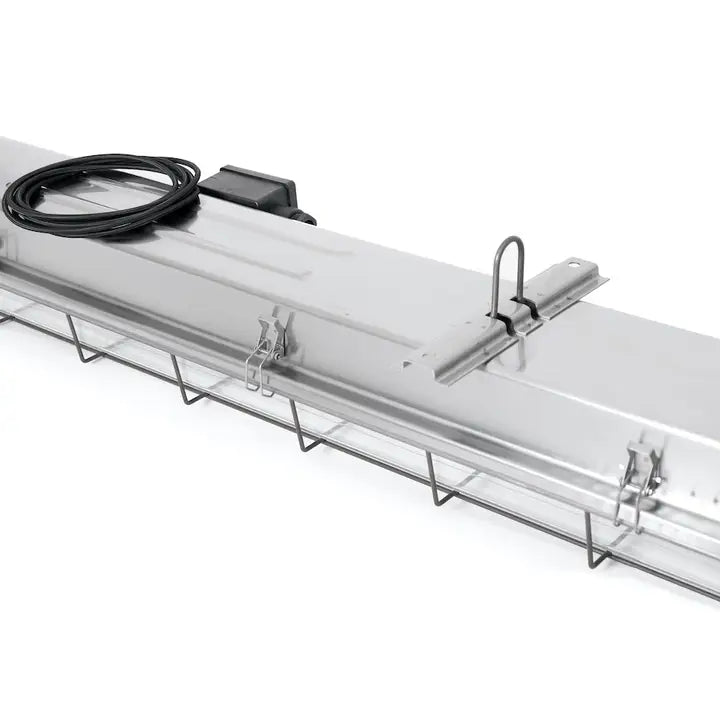 4ft Caged Industrial Strip Light - Galavanised  PACKAGE OF 2 - Horizon and Stone 