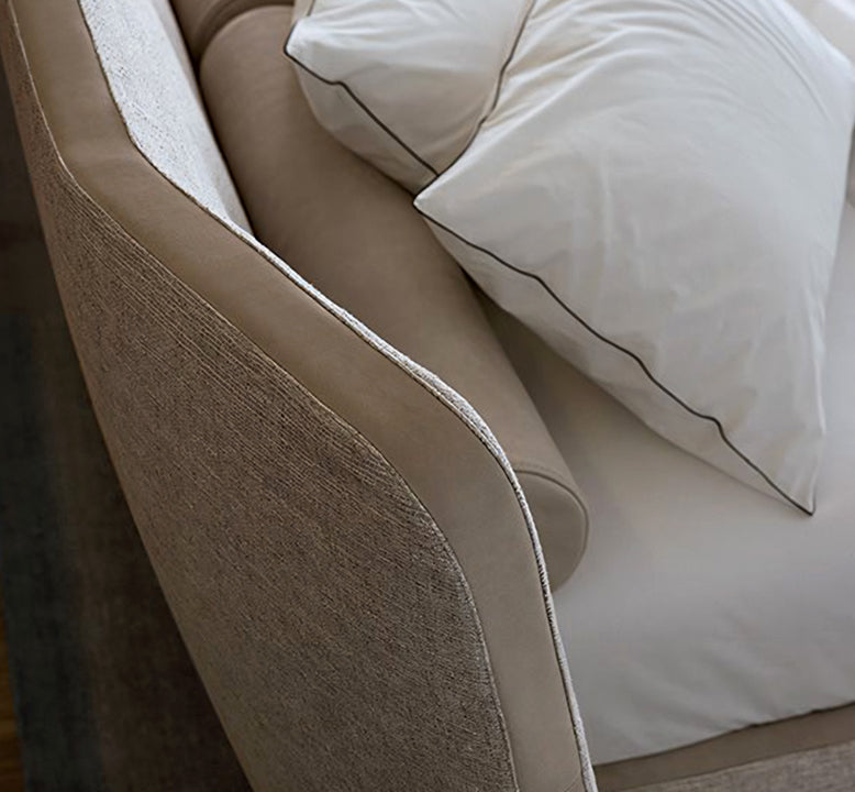 Carlos King Size, Super King Size Bed, No Storage, Grey - Horizon and Stone 