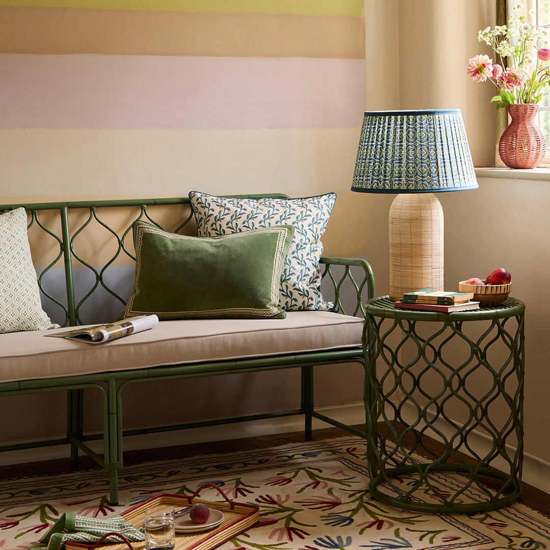 Rizzo Garden Outdoor Sofa Set, Green - Horizon and Stone 