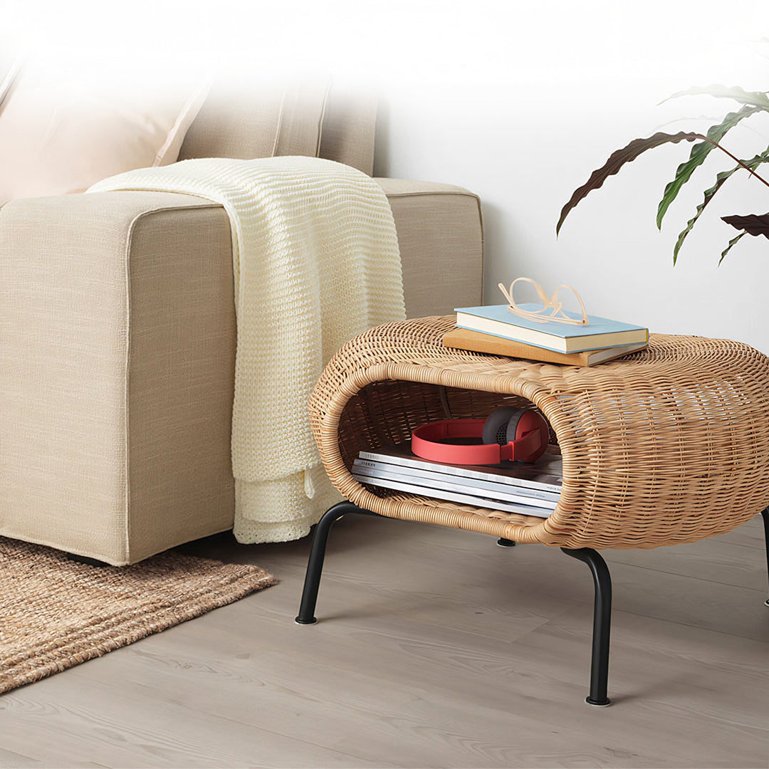 Serrano Outdoor Lounge Chair With Footstool, Rattan - Horizon and Stone 