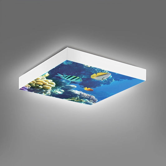 Set of 4 40W Ocean Marine Ceiling Lights with Frames - Horizon and Stone 