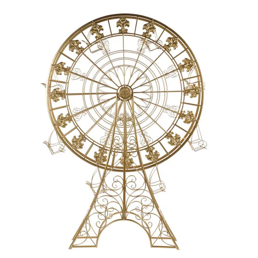 Met.Display Ferris Wheel W/8 Seats Tt Gld 222cm