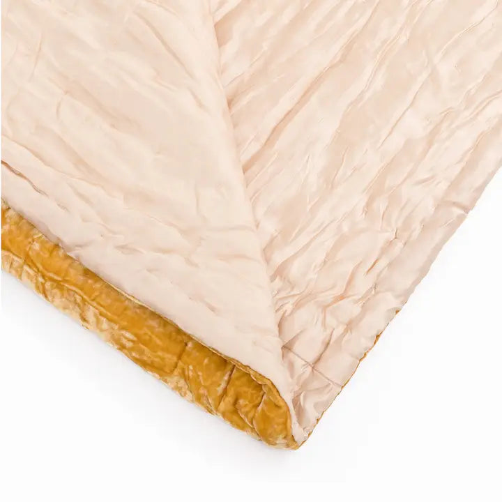 Hand Quilt Throw | Mustard - Horizon and Stone 