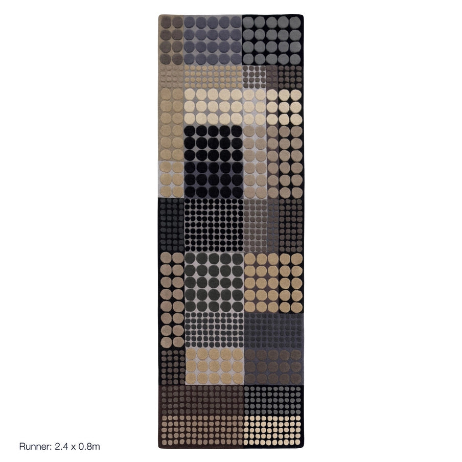Hand Tufted Area Rug in Neutral Colours - 100% Wool | Ava