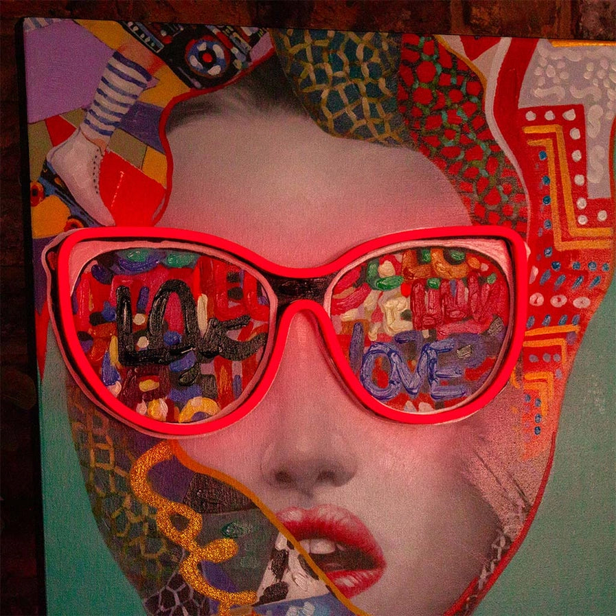 'chic Woman' Wall Artwork - Led Neon