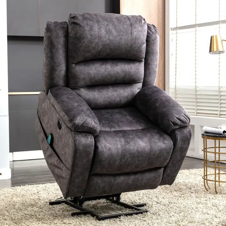 Electric Power Lift Recliner Chair with Massage Function - Horizon and Stone 