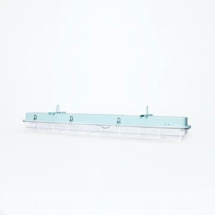 4ft Caged Industrial Strip Light - Turquoise