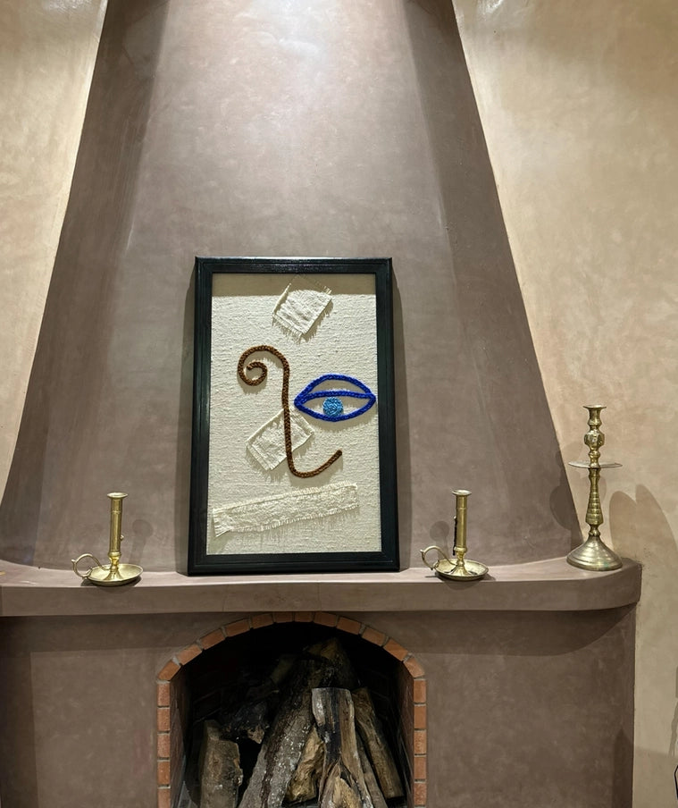 Large Framed Work,Hand Woven Wall Hanging,Wall Art, Tapestry - Horizon and Stone 