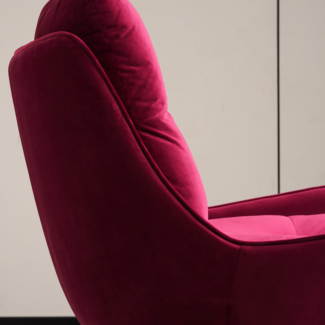 Bonnet Swivel Lounge Chair With Ottoman - Horizon and Stone 