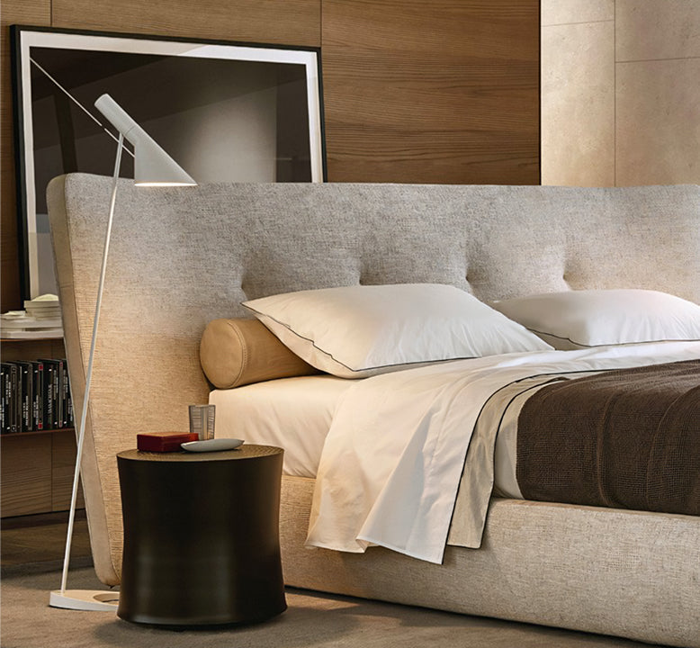 Carlos King Size, Super King Size Bed, No Storage, Grey - Horizon and Stone 