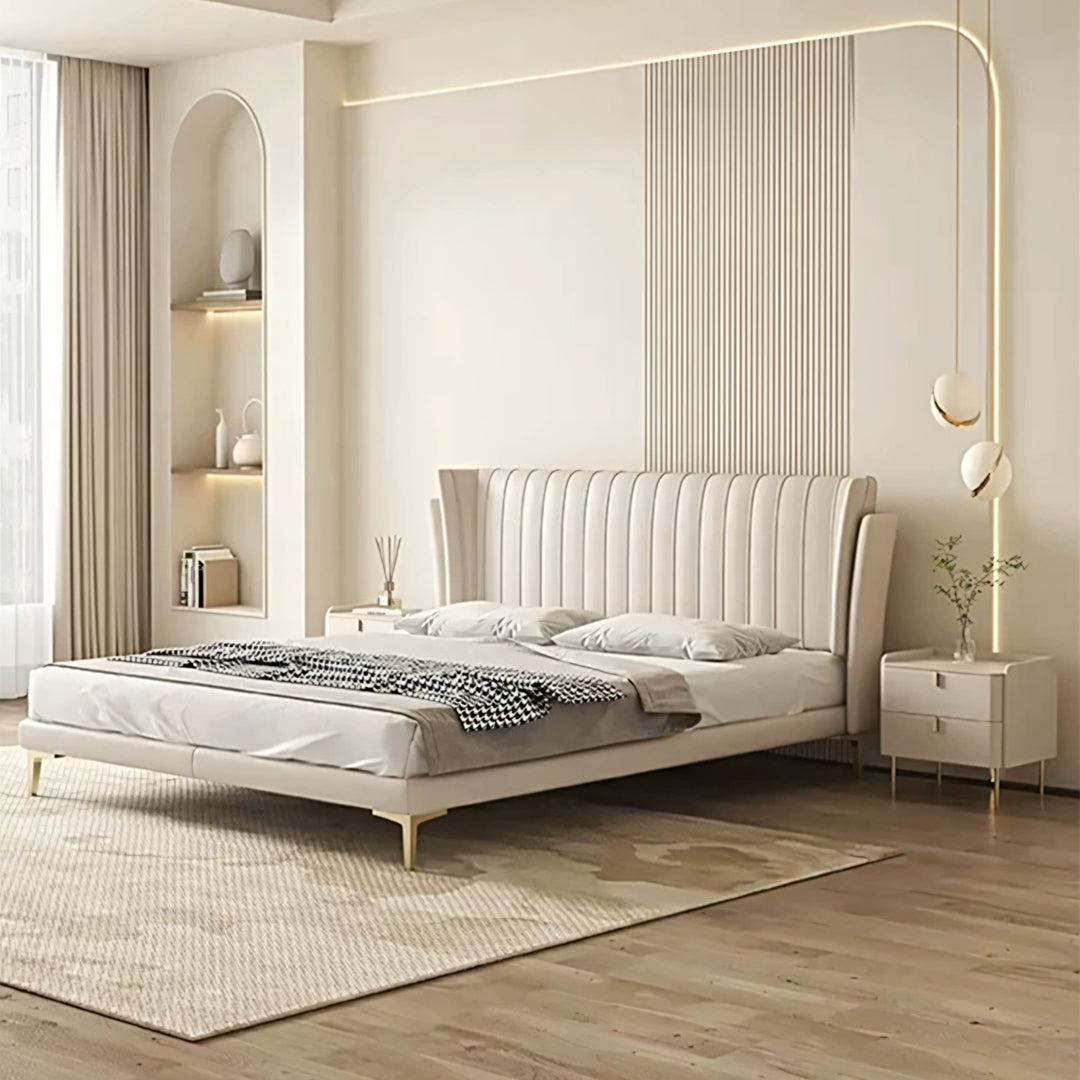 Aisha Floating Bed, King Size, ,Super King Size, No Storage - Horizon and Stone 