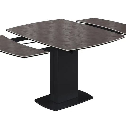 John Swivel Extending Ceramic Dining Table - DARK GREY