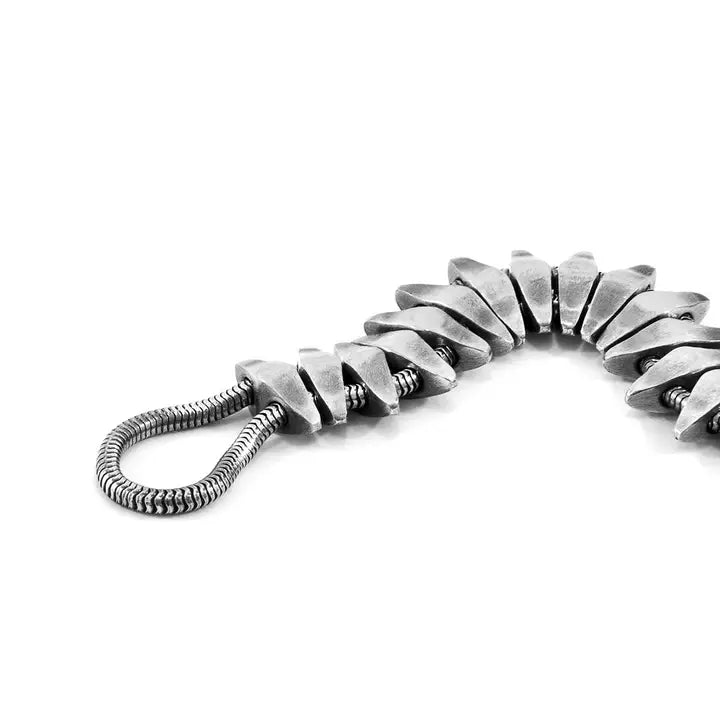 Delta Anchor Maxi Silver Chain Bracelet - Horizon and Stone 