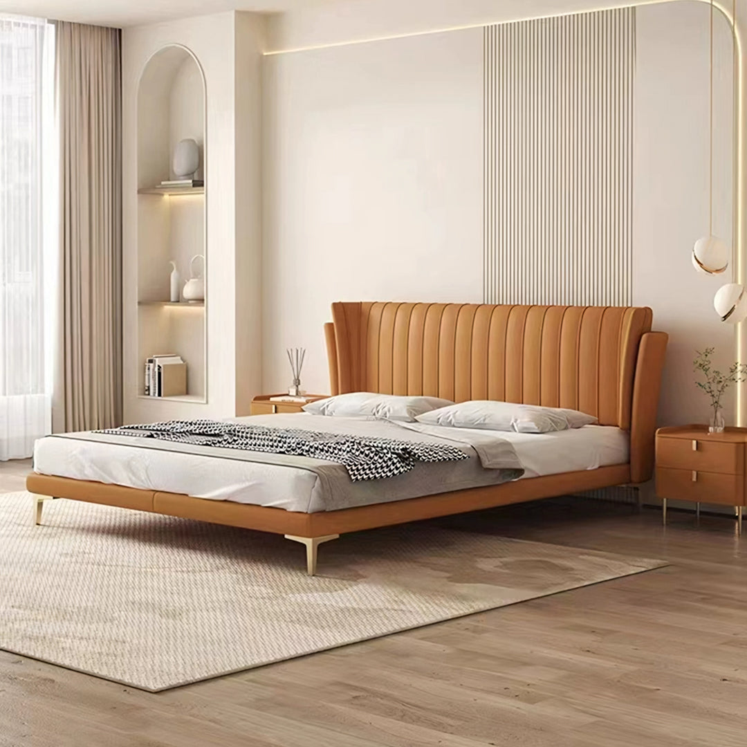 Aisha Floating Bed, King Size, ,Super King Size, No Storage - Horizon and Stone 