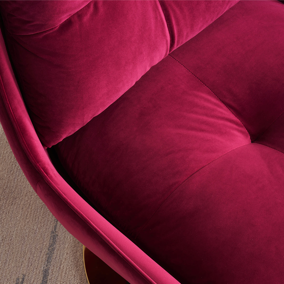 Bonnet Swivel Lounge Chair With Ottoman - Horizon and Stone 