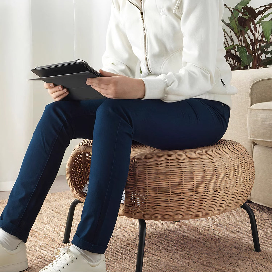 Serrano Outdoor Lounge Chair With Footstool, Rattan - Horizon and Stone 