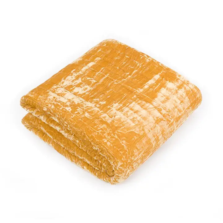 Hand Quilt Throw | Mustard - Horizon and Stone 