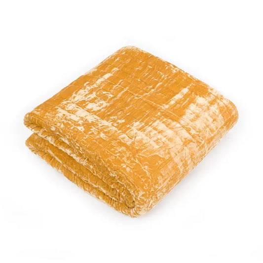 Hand Quilt Throw | Mustard - Horizon and Stone 