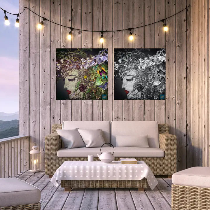 Titania Colour Outdoor Wall Art -