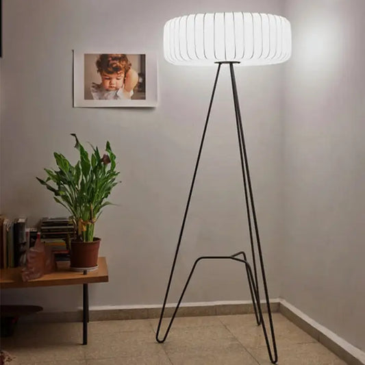 Mimosa Soft Touch White Three-Legged Floor Lamp 68 cm - Horizon and Stone 