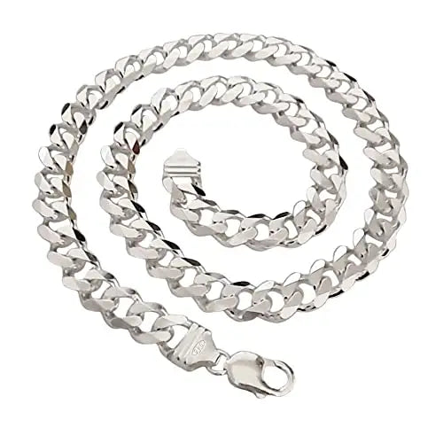 Men's Heavy 11.5mm 925 Sterling Silver Cuban Curb Chain  65 cms - Horizon and Stone 