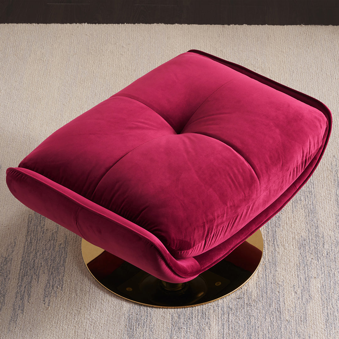 Bonnet Swivel Lounge Chair With Ottoman - Horizon and Stone 