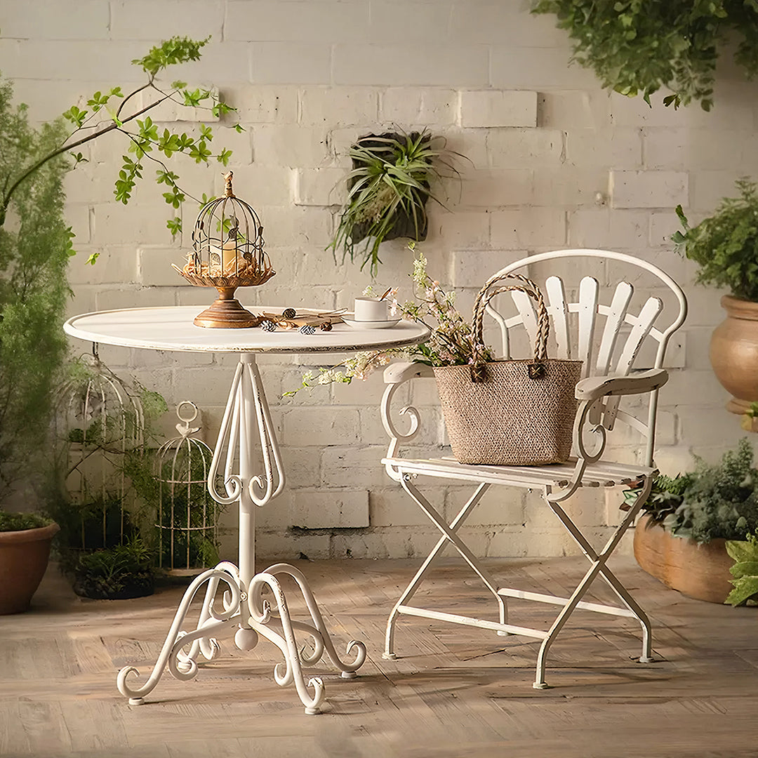 Antonia Outdoor Garden Dining Table Set, Iron - Horizon and Stone 