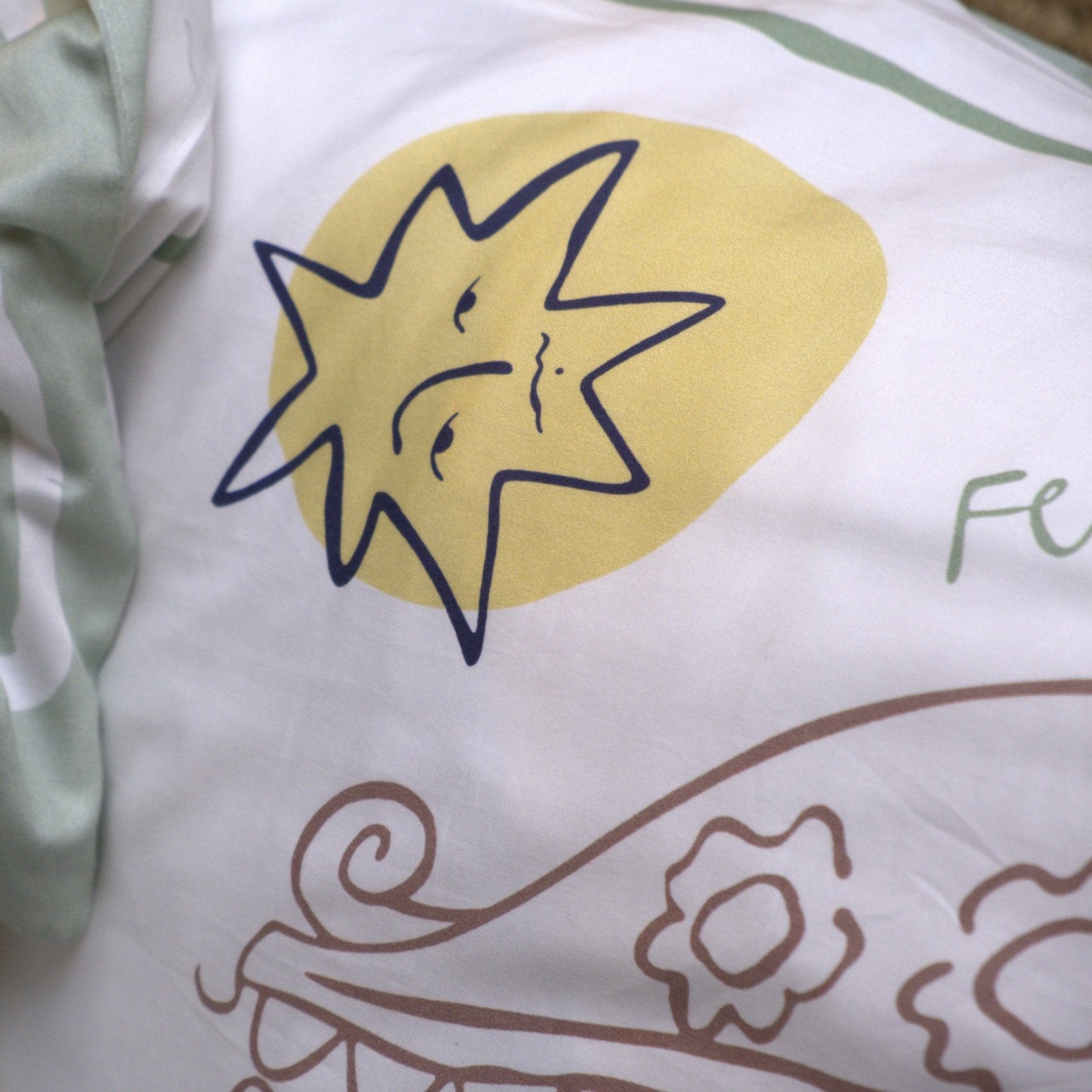 Fly me to the Moon - Reversible Duvet Set - Horizon and Stone 