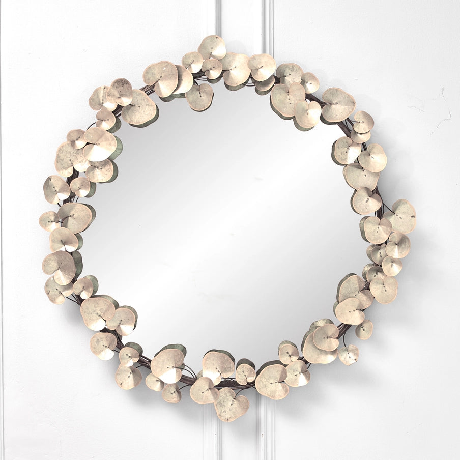 Gaia Mirror Antique White Gold 